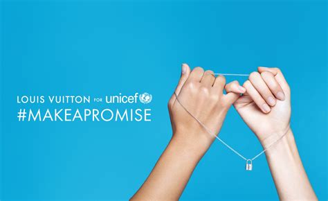 louis vuitton make a promise|louis vuitton for unicef.